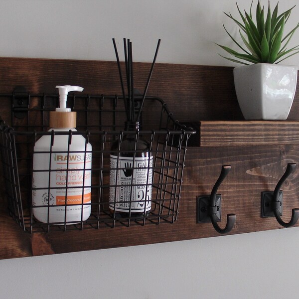 Towel Hook Shelf - Etsy