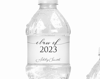 Graduation Water Bottle Labels - Graduation Water Labels, Graduation Party Stickers, Graduation Favors, Class of 2023 Waterproof Labels