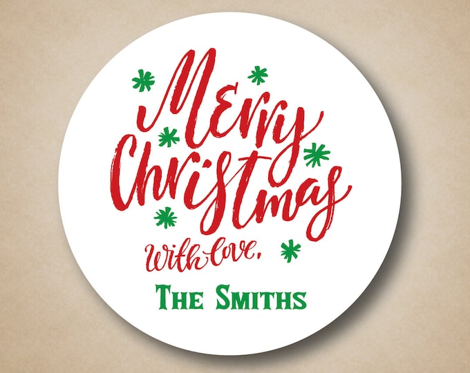 Christmas Stickers Christmas Gift Labels Holiday Labels Etsy