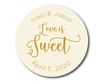 His Favorite & Her Favorite Wedding Favor Stickers. His. Hers