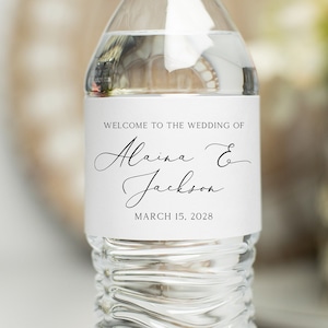 Water Bottle Labels - Welcome Wedding Labels, Welcome to the Wedding Labels, Wedding Welcome Bag Stickers. Water Bottle Sticker, Water Label