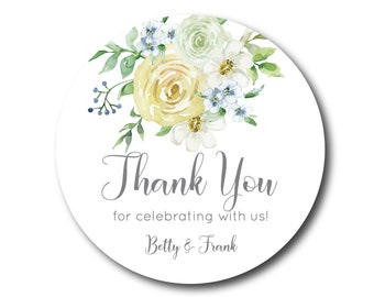Wedding Stickers Thank You Wedding Favor Labels Wedding Favor Stickers for Favors Thank You Stickers Succulent Favor Sticker Seed Packet