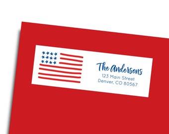 Return Address Labels American Flag Address Labels Patriotic Address Labels American Flag American Flag Address Stickers Patriotic Stickers