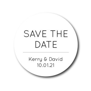 Wedding Save the Dates Save the Date Labels Save the Date Stickers Save the Date Envelope Seals Minimalist Wedding Stickers