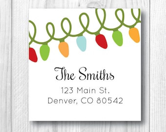 christmas card labels