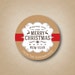Stephanie M reviewed Christmas Sticker Subway Art Merry Christmas Happy New Year Vintage Kraft Style Holiday Label Christmas Gift Tags Rustic Kraft Deer Sticker