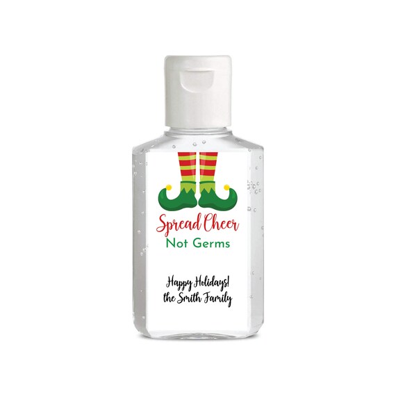 Spread Cheer Not Germs Hand Sanitizer Labels Christmas Sanitizer Spread Cheer Not Germs Hand Sanitizer Labels Christmas Sanitizer