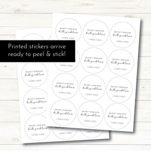 Canning Labels Mason Jar Labels Pickle Labels Homemade Canning Sticker Personalized Canning Jar Label Minimalist Farmhouse Canning Labels image 5