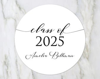Graduation Party Sticker - Graduation 2025 Stickers, Graduation 2025 Labels, Graduation Party Favor Stickers, Class of 2025 Graduation Party