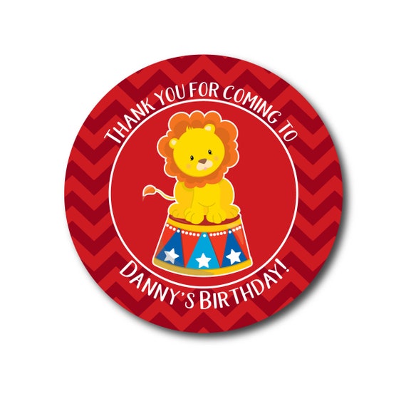 Circus Birthday Labels Circus Party Lion Tamer Stickers Birthday Party Favor Stickers Circus Labels Popcorn Favor Labels Cotton Candy Labels Il_570xn