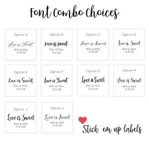 Wedding Favor Stickers, Personalized Labels, Custom Wedding Stickers, Business Labels, Baby Shower Labels, Thank You Stickers, Event Sticker image 8
