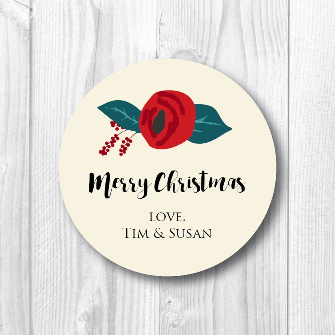 Christmas Gift Labels Christmas Stickers Christmas Gift Tags Etsy