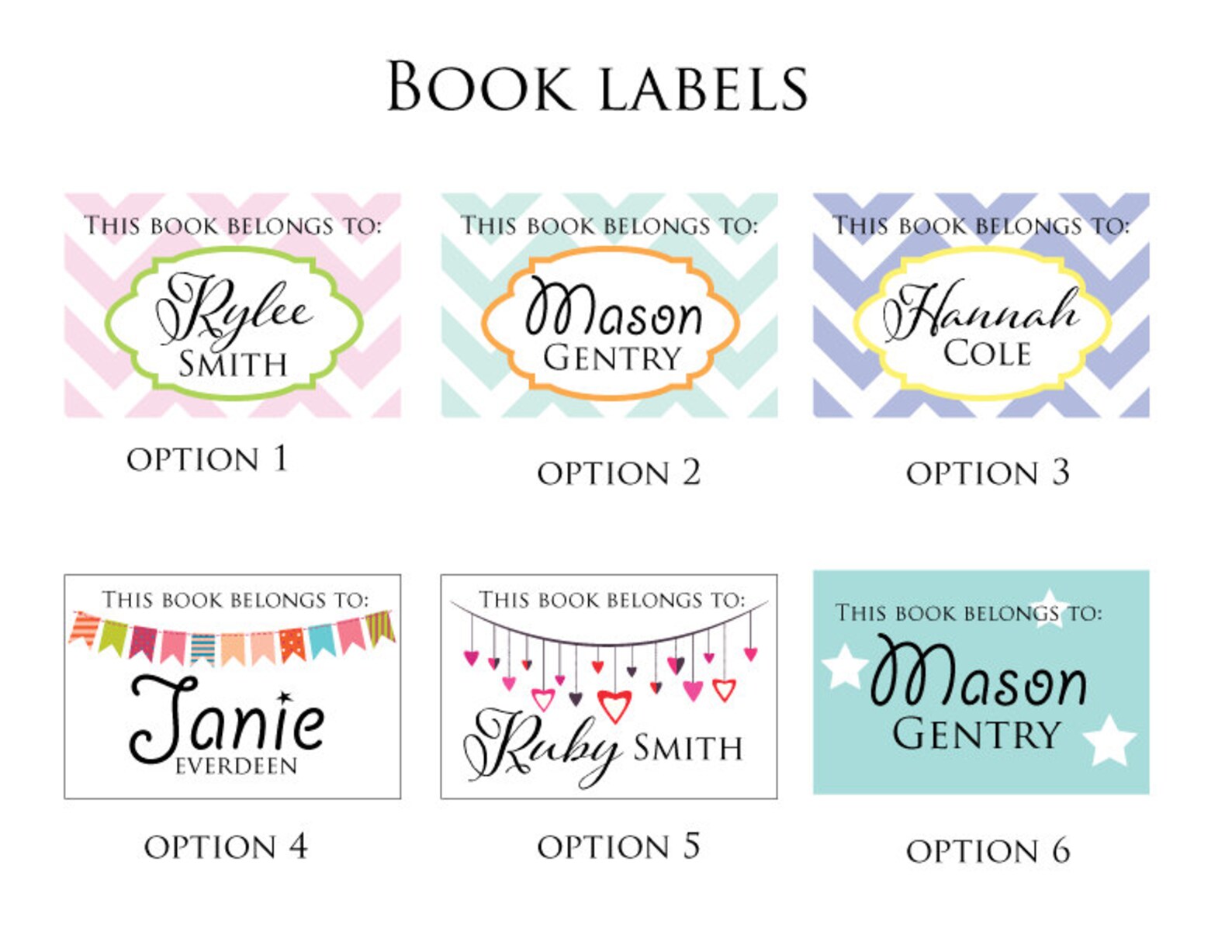 Custom Book Plates Children's Book Labels Baby Shower Book Etsy