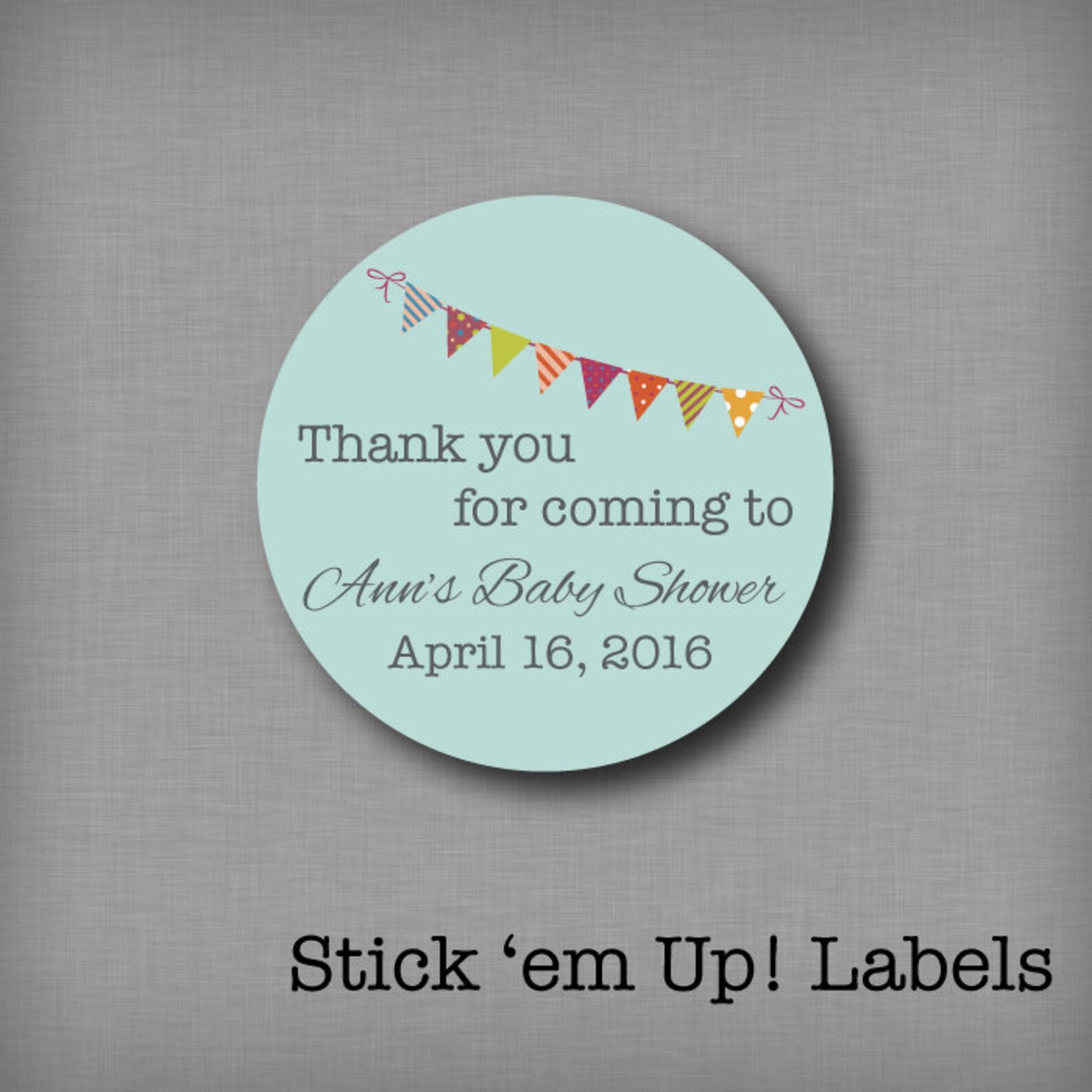 Custom Baby Shower Stickers Favor Labels Personalized Baby Etsy