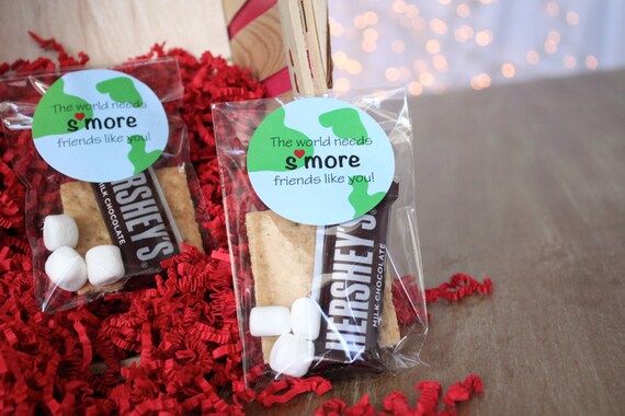Valentines Day Sticker The World Needs S'more Friends Like You Valentine Smore Favor Stickers Smore Treat Label Valentines Day Ideas Il_570xn