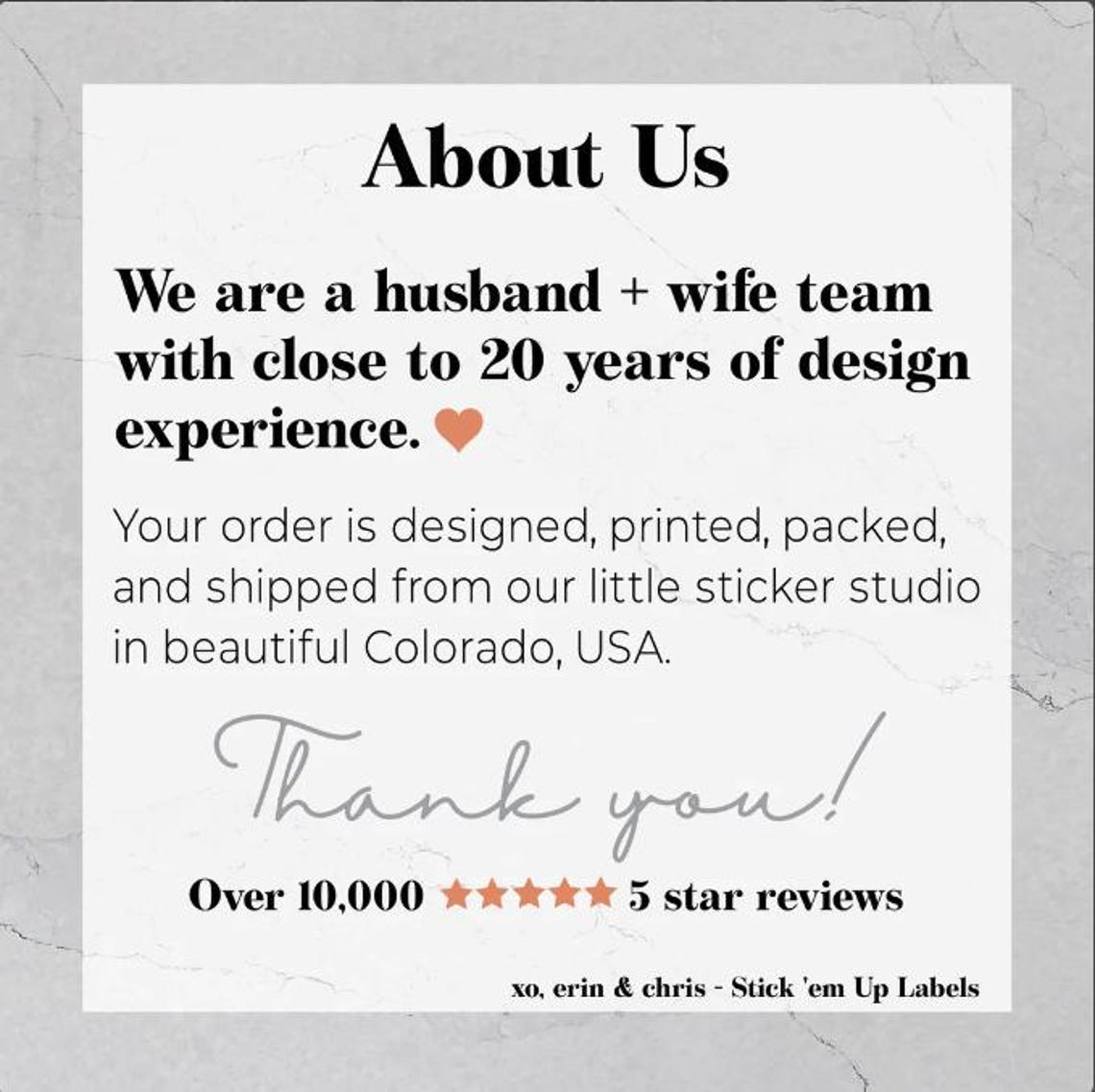 Wedding Welcome Labels - Large Wedding Welcome Sticker, Minimalist Out ...