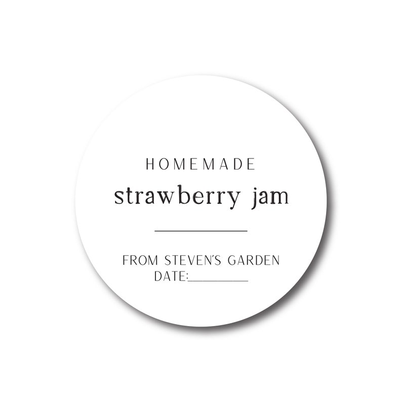 Canning Labels Mason Jar Labels Pickle Labels Homemade Canning Sticker Personalized Canning Jar Label Minimalist Farmhouse Canning Labels image 4