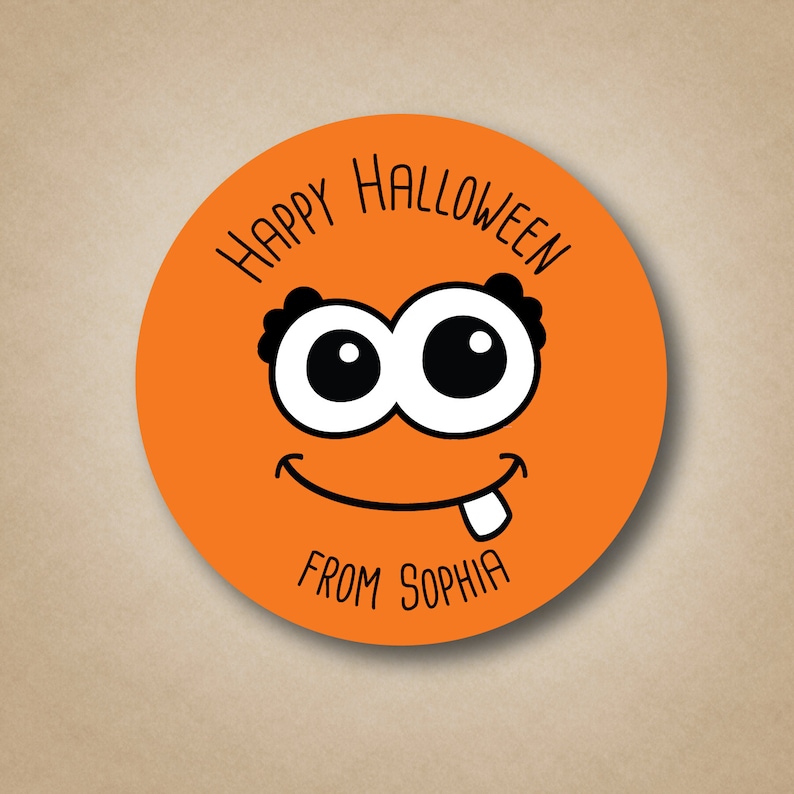 Halloween Treat Bag Stickers Kids Halloween Labels Candy Bag Etsy