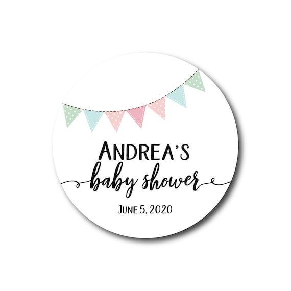 stickers for baby shower favors