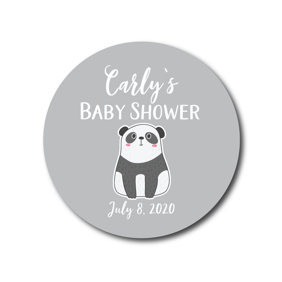 Baby Shower Labels Baby Shower Stickers Shower Favors Thank Etsy