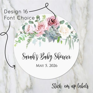 Wedding Favor Stickers, Personalized Labels, Custom Wedding Stickers, Business Labels, Baby Shower Labels, Thank You Stickers, Event Sticker image 10