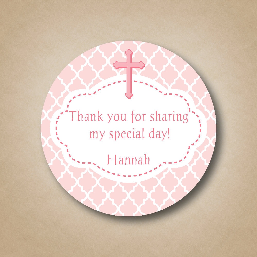 First Holy Communion Favor Stickers Custom First Communion Labels Blue Boys Sticker Treat Bag Sticker Cross Sticker Label Communion Sticker