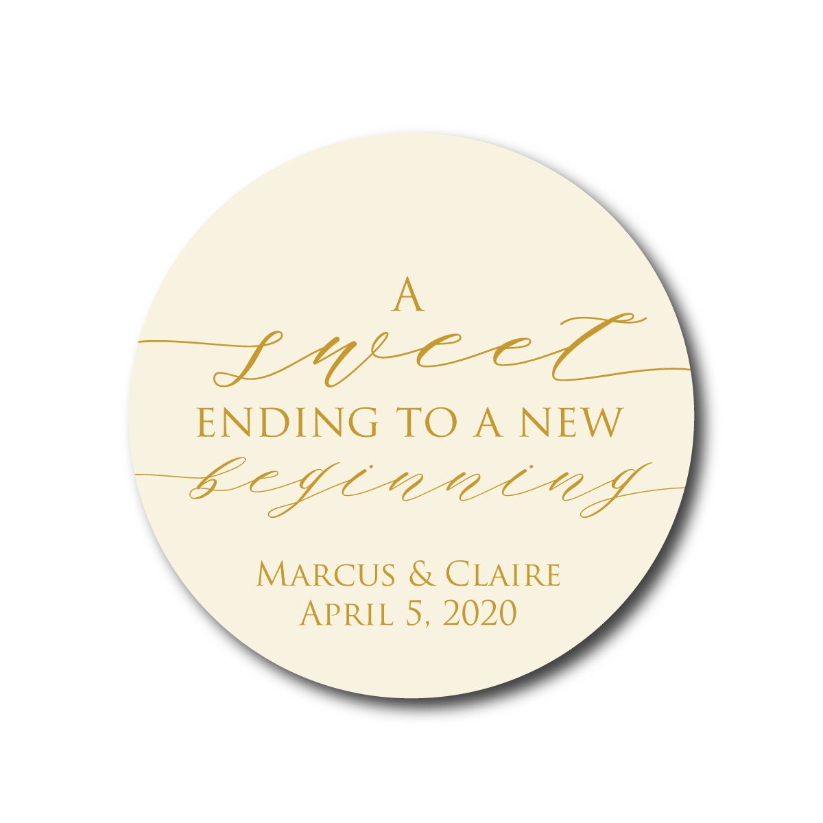 Wedding Stickers Wedding Favor Stickers Sweet Ending Stickers Favor ...