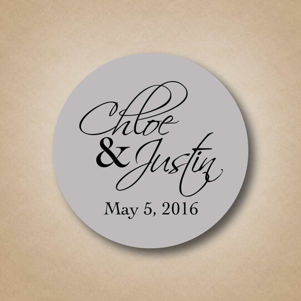 Wedding Stickers Wedding Favor Stickers Names and Date Custom Etsy