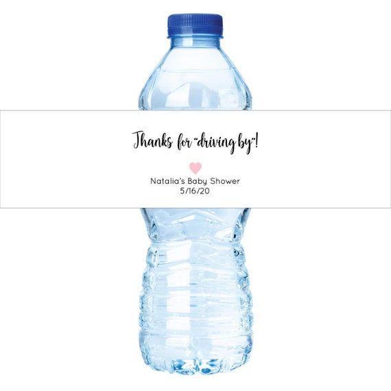 Drive By Baby Shower Water Bottle Labels Drive Through Baby Shower Water Bottle Labels Drive Through Shower Quarantine Baby Shower Ideas Il_570xn