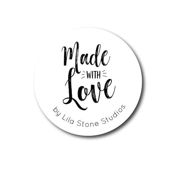 Made with love stickers deals