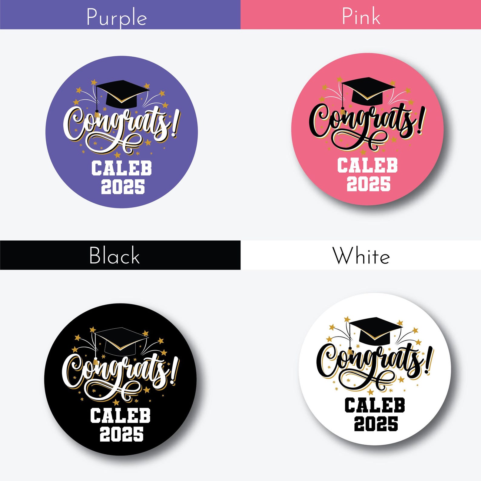Personalized Graduation Party Favor Stickers, Class of 2026 - Etsy