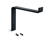 Black Metal Shelf Bracket - Modern Open Kitchen Shelving, Iron Shelf Bracket, Industrial Kitchen Brackets, Metal Shelf Brackets, Custom Size