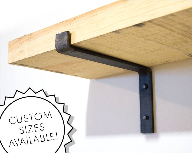 Steel Shelf Bracket Modern Kitchen Open Shelving Iron Shelf Etsy