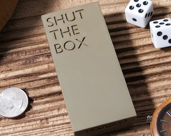 Mini Shut The Box Game – Travel Dice Board, Pocket Strategy Game