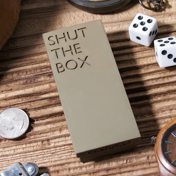 Minijuego Shut The Box – Tablero de dados de viaje, juego de estrategia de bolsillo
