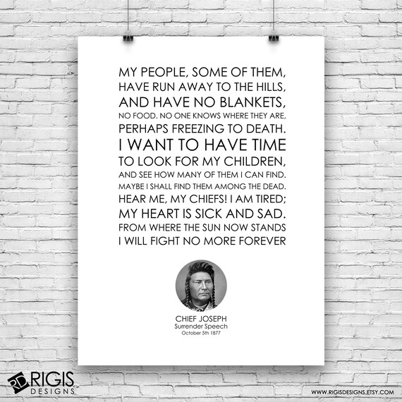Chief Joseph Quotes