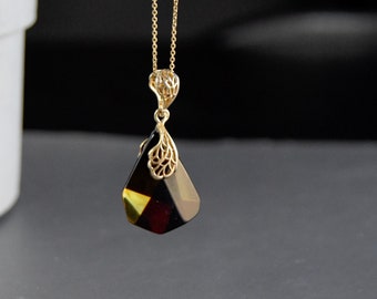 Pendant for women, Amber stone, Women's jewelry, Gifts,