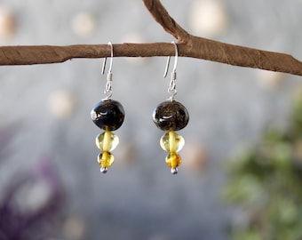 arrings with baltic amber, Earrings with amber, Baltic amber, Natural amber, Authentic amber, gift, handmade, amber jewelry, handmade,