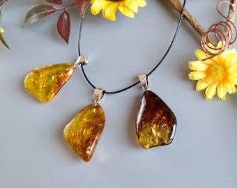 Amber pendant, Baltic amber pendant, Pendant, Authentic amber, Baltic amber, Amber, Gems, Natural amber, Gift, Amber jewelry, Jewelry, Gift,