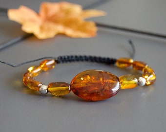 Bracelet for women, Amber stone, Healing bracelet, Friendship bracelet, Handmade, Unique piece,