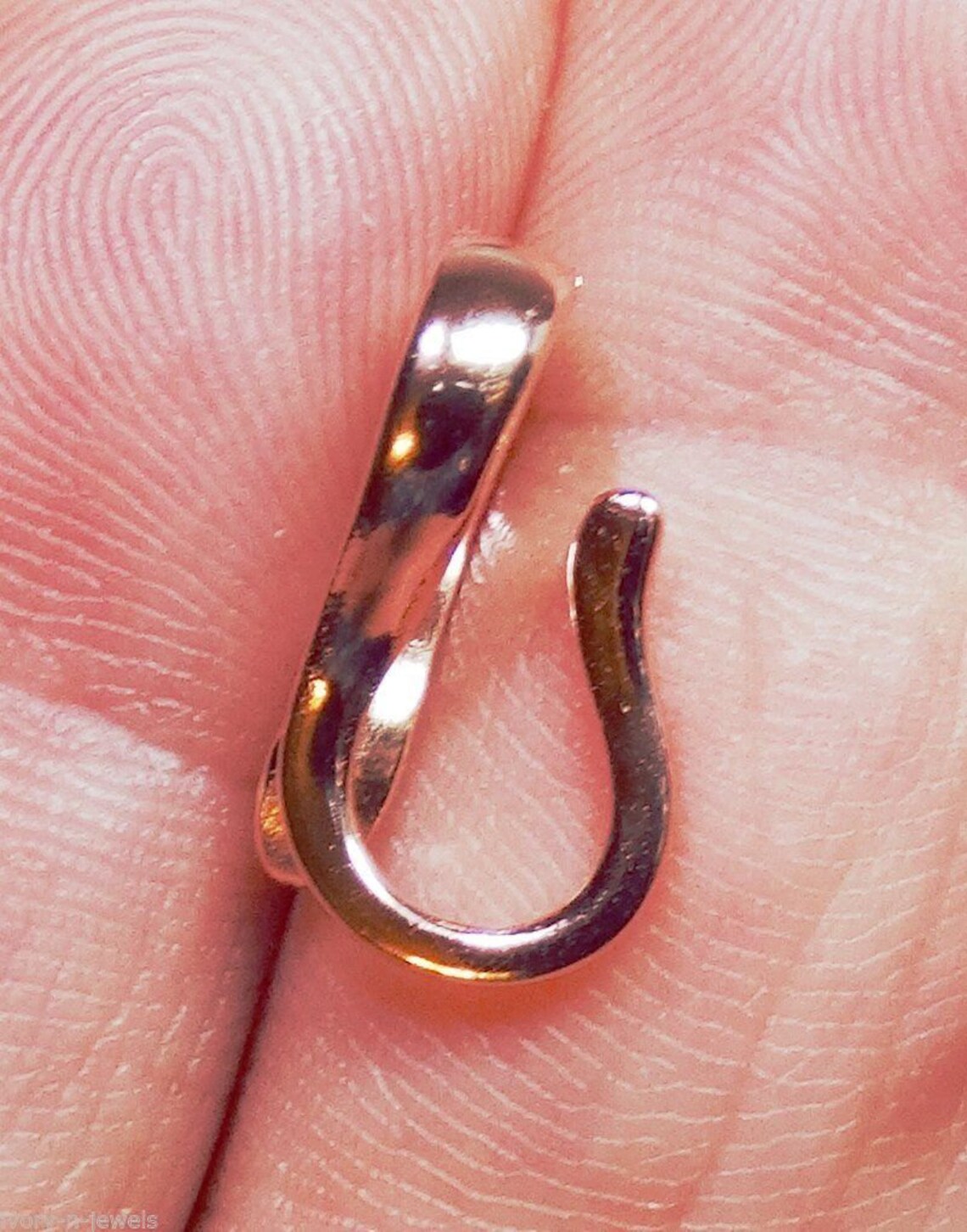 Medium INTERCHANGEABLE Pendant Hanger SLIDE Enhancer Rose Gold Etsy