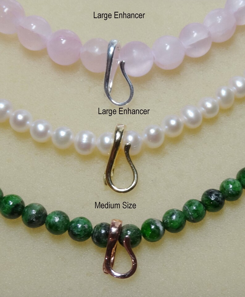 Medium 8x15mm INTERCHANGEABLE Pendant Hanger SLIDE Enhancer Etsy