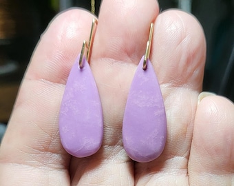 1 Pair Phosphosiderite teardrop Dangling Earrings 14K Gold Filled