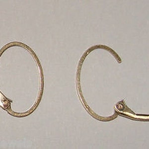 2 Pairs, 15mm Brass Lever Back French Hook Earring Hooks With Open Loop at  Rs 95, Shastripuram, Agra