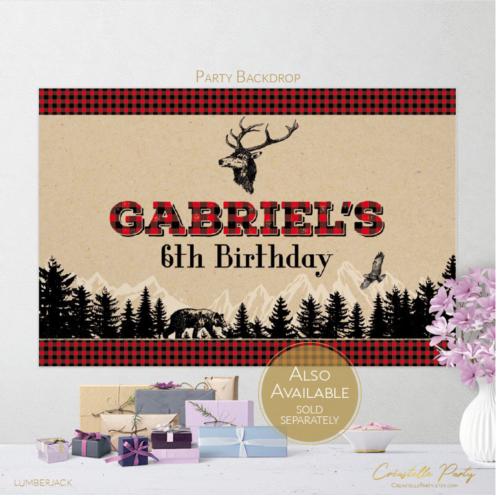 Rustic Lumberjack Buffalo Plaid Nursery Rhymes Quiz Woodland Etsy