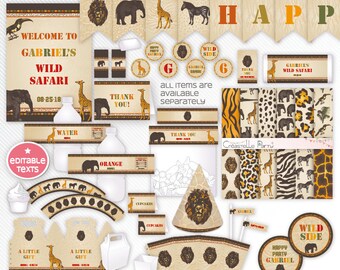 Safari Printable Set - Etsy