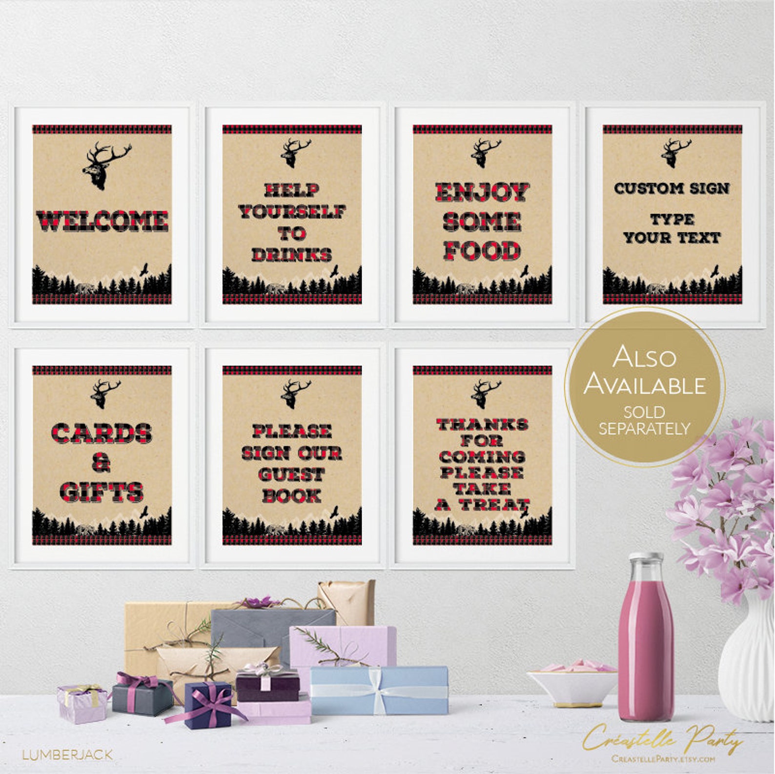 Rustic Lumberjack Buffalo Plaid Nursery Rhymes Quiz Woodland Etsy