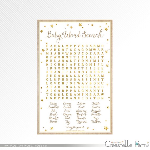 twinkle twinkle little star baby shower games