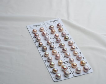 Natural Rainbow Color Baroque Loose Pearl Pair