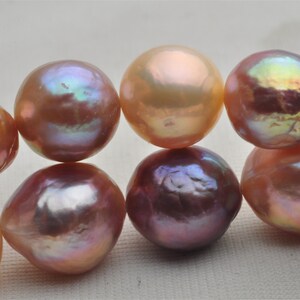 Natürlicher Regenbogen Farbe Barock Perlen strang für Halskette Design,BKAZ016